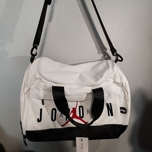 Jordan Black and White Duffel Bag
